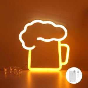 panneau lumineux pour bar, décoration murale en néon à LED, panneau lumineux au néon, alimenté par USB ou par batterie, pour décoration murale de bar, boîte de magasin, fête de mariage - Neuf