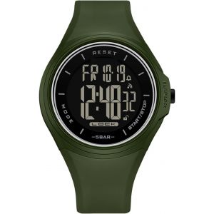 Kalanka-Montre Digitale Homme Femme Avec El Rétroéclairage Double Temps Chronomètre Compte À Rebours Alarme Montre Numerique Unisexe Cadeau - Neuf