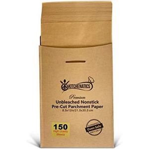 Letnerny-Papier Four Non Blanchi Antiadhésif, ¿ De Moule, Non Perforé Pour Friteuse, Plaque, Cu Ur À Vapeur, Four Ou Gril Papier Cuisson Feuilles 21,6 X 30,5 (150 Feuilles Prédécoupées) - Neuf