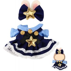 Ensemble de Vêtements pour Poupée, Comprenant Haut N?ud Papillon et Jupe Tenues Mignonnes et Accessoires pour Poupée de 17 cm - Neuf