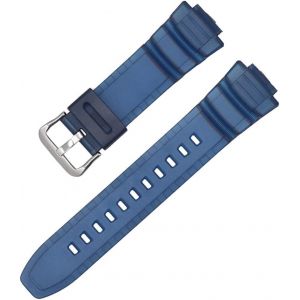 Kal-Bracelet Compatible Avec Casio Mcw-100h/110h/W-S220/Hdd-S100 Wv-200/Ae-2000/2100 Resin Strap 16mm Watch Accessories Silicone Strap - Neuf