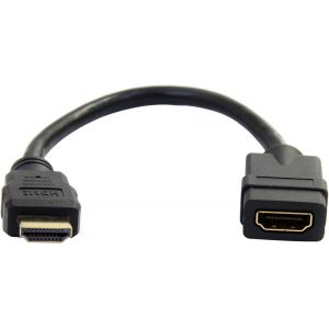 ERYI-Rallonge Hdmi 15,2Cm - Câble Hdmi Court M/F - Rallonge De Câble Hdmi 4K - Économiseur De Port Hdmi Uhd 4K30Hz M/F - Hdmi 1.4 Haut Débit - 28Awg - Rallonge De Cordon Hdmi (Hdmiextaa6In) - Neuf