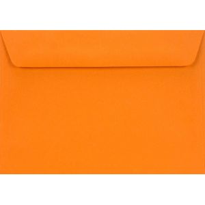25 enveloppes oranges C6 114x162mm rabat droit Burano Arancio Trop 90g enveloppes &eacute;l&eacute;gantes enveloppes color&eacute;es de haute qualit&eacute; pour cartes de v?ux invitations mariage anniversaire No&euml;l - Neuf