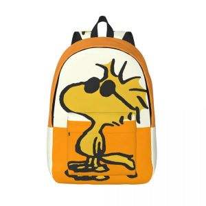 Sac à dos de maternelle Kdkdll Snoopy avec fermeture éclair Peanuts Snoopy pour homme, cadeau de rentrée scolaire, sac à dos kawaii pour pique-nique - Neuf
