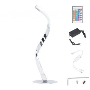 Hjlian Lampe De Table Spirale Moderne Multifonction Rvb, Lampe De Chevet Moderne Pour Chambre A Coucher, Salon, Bureau, Prise 100-240 V Us - Neuf