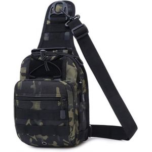 Jgd-Sac Bandouli&egrave;re Homme Sac De Poitrine, Sacoche Tactique Militaire Molle Multifonction Pour Sport, Chasse, Cyclisme, Camping, Excursion, Randonn&eacute;e - Neuf
