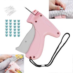 Fixateur De V&ecirc;tements Rapide, Mini Machine &Agrave; Coudre De V&ecirc;tements &Agrave; R&eacute;paration Rapide, Connecteur De V&ecirc;tement &Agrave; Bouton Instantan&eacute;, Avec 50 Boucles D&iquest;Ours Et 12 Aiguilles - Neuf