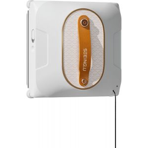 lbgwp60-Robot Laveur De Vitres, Robot Nettoyeur Vitre Avec Double Pulvérisation Et Réservoir De 150 Ml Robot Lave Vitre 6000 Pa De Aspiration Puissante Avec Télécommande - Neuf