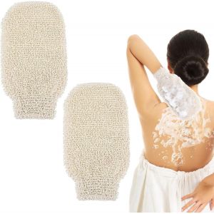 Asfasfq-Ouligay Lot De 2 Gants Exfoliants Pour Le Corps, Gants Exfoliants, Gants Exfoliants, Gants Exfoliants, Gants Exfoliants, Gants De Douche, Gants Exfoliants Pour Hommes, Femmes, Enfants - Neuf