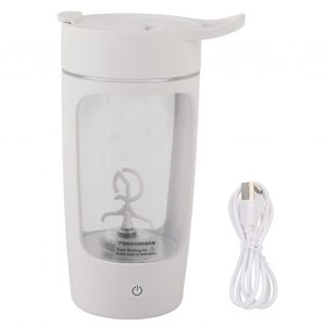 Hjlian Mixeur Automatique Portable 650 Ml Avec Chargeur Usb, Bouteille De Melange Et D'agitation, Outil De Cuisine, Blanc - Neuf