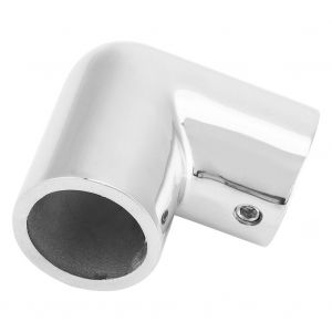 Raccord de tuyau coude a 2 voies en acier inoxydable 316 epais de 3 mm d'epaisseur (22 mm) - Neuf