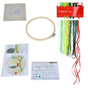 Kit De Broderie A La Main 15 X 15 Cm, Bricolage, Outils De Couture A La Main, Materiel De Broderie - Neuf