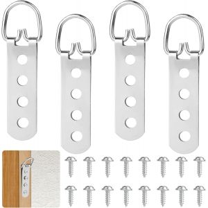 YEMAESRE-LotDe 4 Crochets De Suspension Pour Photos Lourdes - Avec Vis - Pour Accrocher Des ?uvres D'Art, Cadre De Point De Croix, Crochet De Montage - Neuf