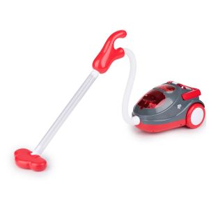 Dirt Devil Aspirateur Jouet avec Tuyau - avec Effets Sonores et Particules Tourbillonnantes - Vacuum Cleaner Sans Fil pour Enfants &agrave; partir de 3 Ans - 88 x 15 x 12,5 cm - Rouge/Gris - Neuf