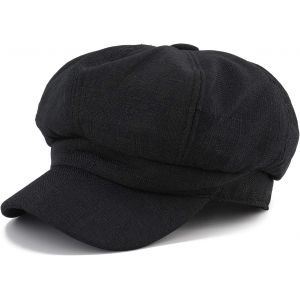 Kalanka-Casquette Gavroche Femme | Lin Synthétique, Cordon De Serrage Ajustable | Chapeau Vintage Décontracté Pour Tous Les Jours - Neuf