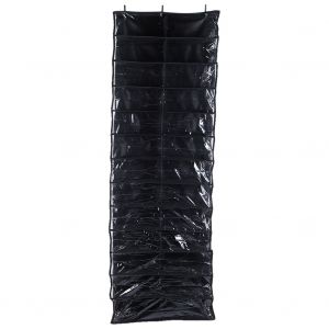 Hjlian Etagere A Chaussures Suspendue Au-Dessus De La Porte, Organiseur De Chaussures Suspendu Pour Le Rangement Des Chaussures Dans Le Placard (Noir) - Neuf