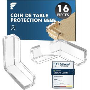 Coin De Table Protection Bebe,16 Pcs Angle Droit Protection Coin De Table Bébé,Protege Bebe Pour Meuble,Bureau,Maison,École,Avec Une Forte Adhérence - Neuf