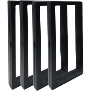 4 Pièces Vitrine Flottante 3d, Organisateur De Bijoux Flottant Pour Boîte D'affichage, Avec Support Inférieur, Pour Affichage De Bijoux (Noir) - Neuf