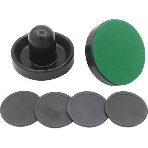 Eryi-Mujuchi 2 Pièces 60 Mm Hockey Sur Table Avec 2 Flanelles Et 2 Palets Pour Jeu De Hockey Sur Table (Noir) - Neuf