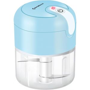 Eryi-Easyspeed Hachoir Électrique,Mixeur Blender,Hachoir A Viande Batterie Usb Type-C Rechargeable Portable Sans Fil,Convient Pour Les Légumes Et Les Fruits Cuisine Camping Maison, Bleu - Neuf