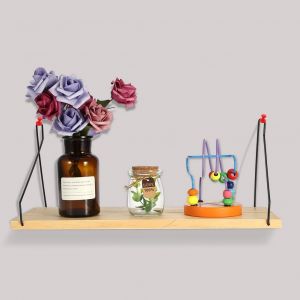 Hjlian Etagere Murale Nordique En Bois A Suspendre, Etagere De Rangement Pour Decoration De Chambre (M) - Neuf