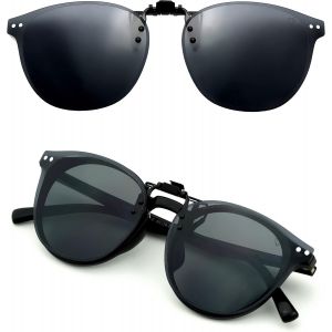 Clip Lunettes De Soleil Polaris&eacute;es, Relevable Et Ultra L&eacute;ger, Surlunettes De Soleil, Clip Solaire, Homme, Femme, 100% Anti-Uv, Certifi&eacute; Ce - Neuf