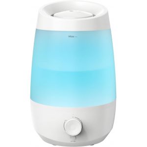 JGD-Humidificateur d'air, 2,5L Humidificateur d'air Chambre, 250 ml/h, 25H Diffuseur d&iquest;Huiles Essentielles, Arr&ecirc;t Automatique, 25 dB Silencieux pour B&eacute;b&eacute;s et Plantes, Blanc - Neuf