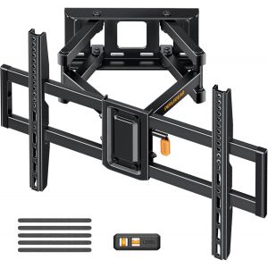 VornixorSarlshop-TV Wall Mount for 37-82 inch LED LCD Plasma and Curved Screens, Tilt and Swivel, VESA 200x100-600x400 Max Capacity 60 kg - Neuf