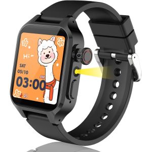 32 Jeux Montre Connect&eacute;e Enfant, Montre Intelligente Enfant avec 3 Modes Sportifs, Livres Audio&Cartes d'&eacute;tude, Mode &Eacute;cole, Calculatrice, R&eacute;veil, Podom&egrave;tre, MP3, Cadeaux des Filles et Garcons 3-14 Ans - Neuf