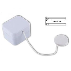 Bo&icirc;te &agrave; musique - Love story - M&eacute;canisme musical lavable - 4,6x5,5x3,9 cm - Pour doudou - Neuf