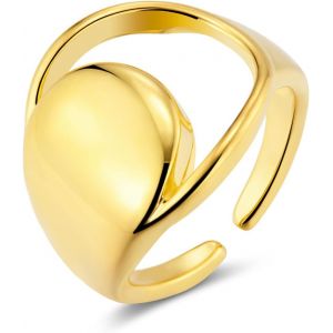 Kal-Bague Argent 925 Femme, Bague Infini Zircone, Bague R&eacute;glable, &Eacute;l&eacute;gante, Hypoallerg&eacute;nique, Bague De Fian&ccedil;ailles Femme, Bague D'amiti&eacute;, Cadeaux De Bijoux Pour Fille, M&egrave;re, Copine - Neuf