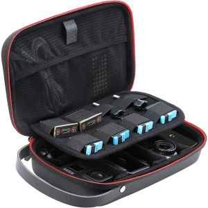 GoPro 10/9 Carrying Case,Portable Waterproof Adjustable Storage Bag for GoPro Hero 10 9 8 7 6 5 Xiaomi Yi DJI Osmo Action Accessories,Black,Modern - Neuf