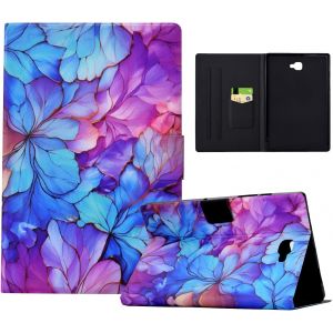 Coque Pour Samsung Galaxy Tab A 10.1 2016 (Sm-T580/T585) Tablette Housse De Protection,Cuir Pu &Eacute;tui Cover Case Pour Samsung Galaxy Tab A 10.1 2016,P&eacute;tales Bleus[Coq9125747] - Neuf