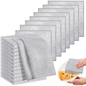 KGABERY-Lot De 20 Chiffons De Nettoyage En Fibre Double Couche Multi-Usages Pour Vaisselle Humide Et Sec,Durables,Réutilisables,Anti-Rayures Pour Cuisine,Vaisselle,Évier,Cuisinière - Neuf