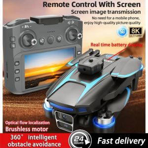 Drone Lf666 8k Hd Triple Caméras Fpv Pliable 27min Sans Balais - Grand Écran-Autre - Neuf
