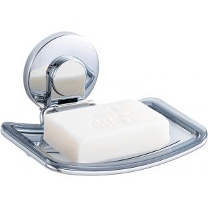 BHHBB-Porte Savon à Ventouse sans Perçage & Réutilisable Simple d'Installation Porte Savon Douche Charge 5 KG Impérable Support pour Carrelage Paroi de la Douche Salle de Bain - Chrome - Neuf