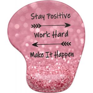 Tapis De Souris, Ergonomique Tapis De Souris Gamer Avec Repose Poignet En Gel, Portable, Parfait Pour Ordinateur, Bureau, Travail, Travailler Dur - Neuf