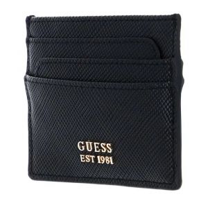 GUESS Porte-cartes noir pour femme - Laurel Card Holder 227107 - Neuf