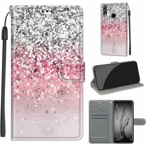 Kal-Coque Etui Pour Huawei P Smart 2019 / Honor 10 Lite Étui Housse En Cuir Avec Carte Fente, Fonction Support Fermeture Magnétique Coque Compatible Pour Huawei P Smart 2019 / Honor 10 Lite - Neuf
