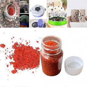 1 bouteille d'appat anti-mouches, poison, drogue rouge, poudre attractive, repulsif, fruits de la maison, deux - Neuf