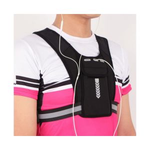 Gilet De Course Réfléchissant Réglable ¿ Équipement De Sécurité Multifonction Pour Les Activités Nocturnes, Léger Et Confortable Avec Pochettes De Rangement - Neuf