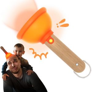 Veilleuse Enfant, Lampe De Nuit En Forme De Ventouse Deboucheur, 2 Modes D'&eacute;clairage, Lampe D'allaitement, Intensit&eacute; Variable Avec Minuterie 30 Minutes, Veilleuse En Silicone &Agrave; Ventouse - Neuf