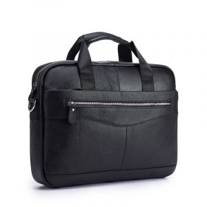 Wla.com-Sac à bombes d'affaires en cuir noir pour hommes,portefeuille fourre-tout,étui pour ordinateur portable et documents,design antique,sac messager,rêves douloureux,huile,16 ",1119 - 1118-black - Neuf