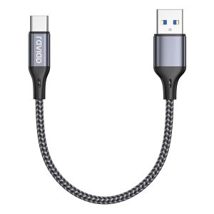 THEF-Cable USB C [USB 3.0, 0.5M], Cable USB Type C Charge Rapide 3A QC 3.0 Nylon Tressé Cable Chargeur USB C pour iPhone 16 15 Plus Pro Max, Samsung Galaxy S24/S23/A54, Huawei P40/P30, Google Pixel - Neuf