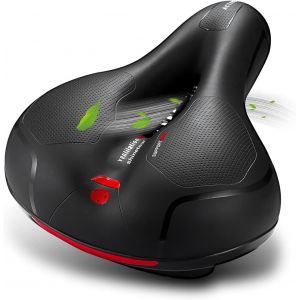 Selle Velo Ultra Confortable,Selle De Vélo Gel Ergonomique,Avec Boule D'amortisseur À Double Ressort,Accessoire Velo Pour Homme Femme Bicyclette Vtt,Vélo De Route,Vélos De Montagne Pliants - Neuf