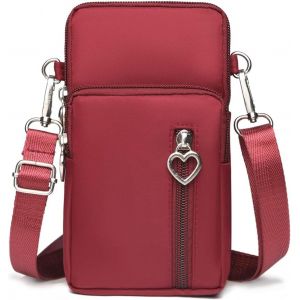 KALANKA-Petit Sac Téléphone Portable Femme,Sac de téléphone Portable,Bandoulière Portefeuille Poche,Crossbody Pochette Sacoche Running - Neuf