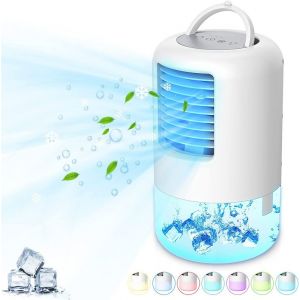 500ml Climatiseur Portable, 3 en 1 Portable Climatiseur/Ventilateur/Humidificateur, d'Économie d'Énergie Mini Climatiseur, Personnels du Refroidisseur d'Air de Ventilateur, Ventilateur - Neuf