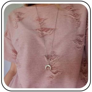Kal-Collier Pendentif Croissant De Lune Collier Demi-Lune Collier Chaine Or Colliers Longue Chaine Colliers Petit Croissant Bijoux Pour Femmes - Neuf