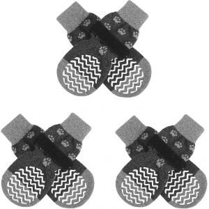 Anti-D&eacute;rapant Chaussettes Pour Chien, Petites Et Moyennes Chiens De Grande Taille - Douce Patte Protecteurs De Chaud Froid De La Chauss&eacute;e De Parquet - Neuf