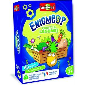 Fruits Et L&eacute;gumes - Devinez La R&eacute;ponse Le Plus Rapidement Possible Gr&acirc;ce Aux Indices- Jeu De Cartes - Collection 2 &Agrave; 6 Joueurs - 7 Ans - Fabriqu&eacute; En France - 283588 - Neuf